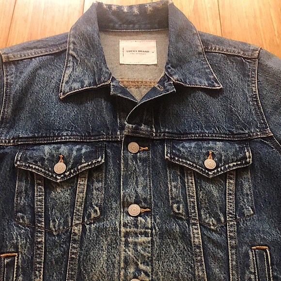Lucky Brand Women’s Jeans Jacket “The Coolest Woman You Know” Size Medium - Picture 6 of 7